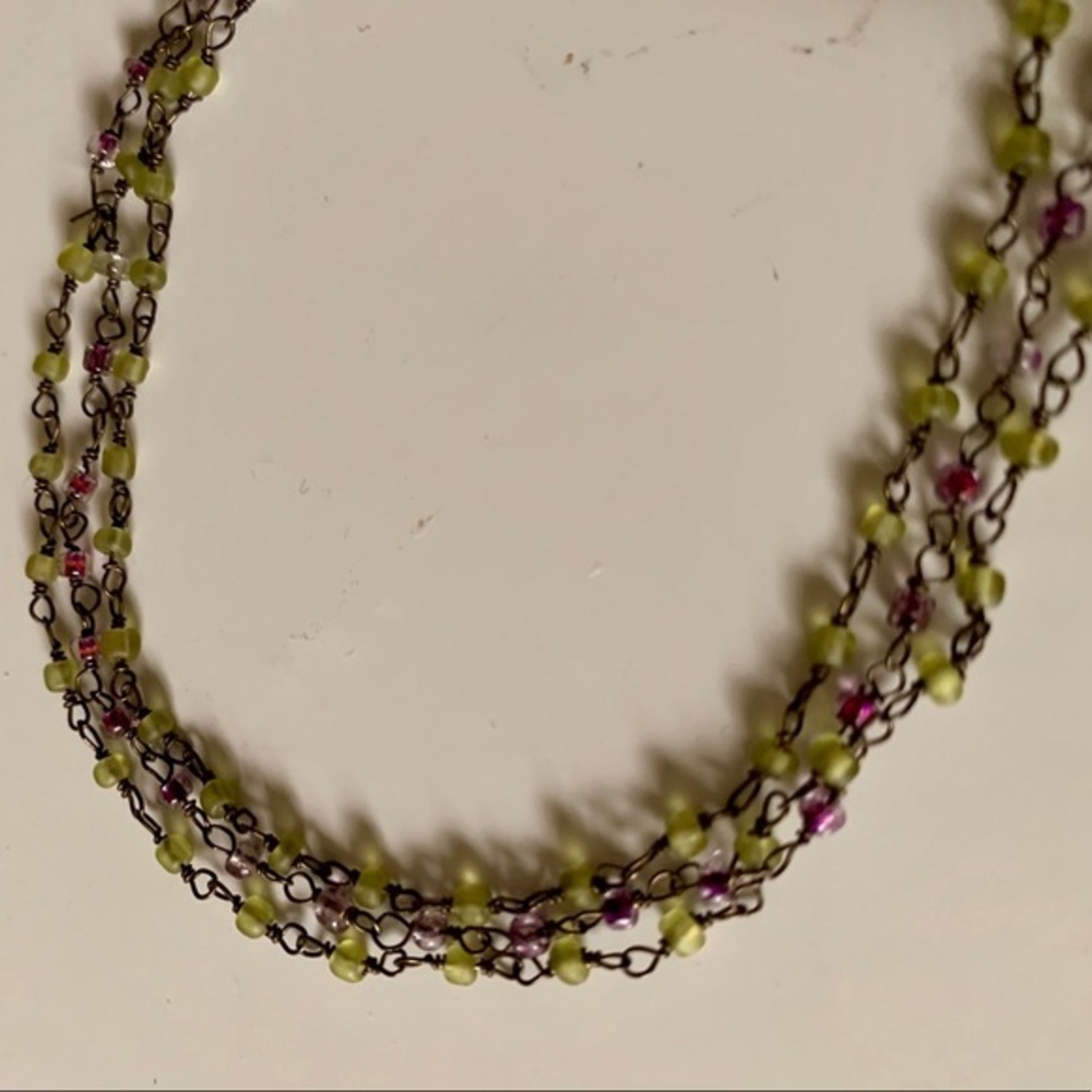 Chan Luu Mystic Matt black Bead Long Necklace
